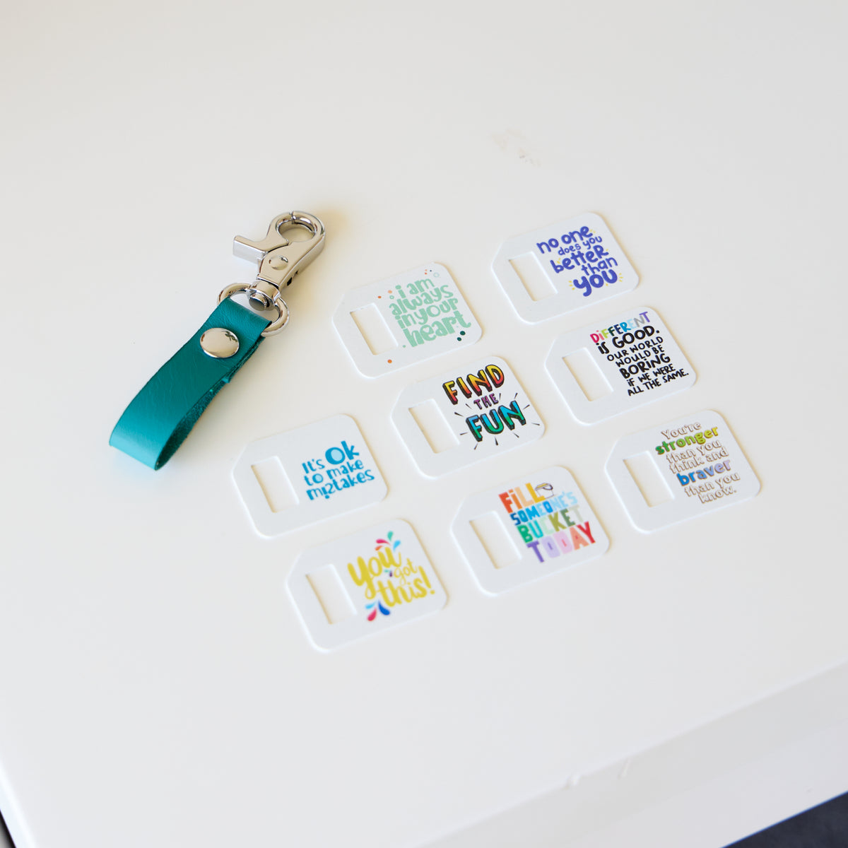 Bag Tags Affirmation Set | Turquoise