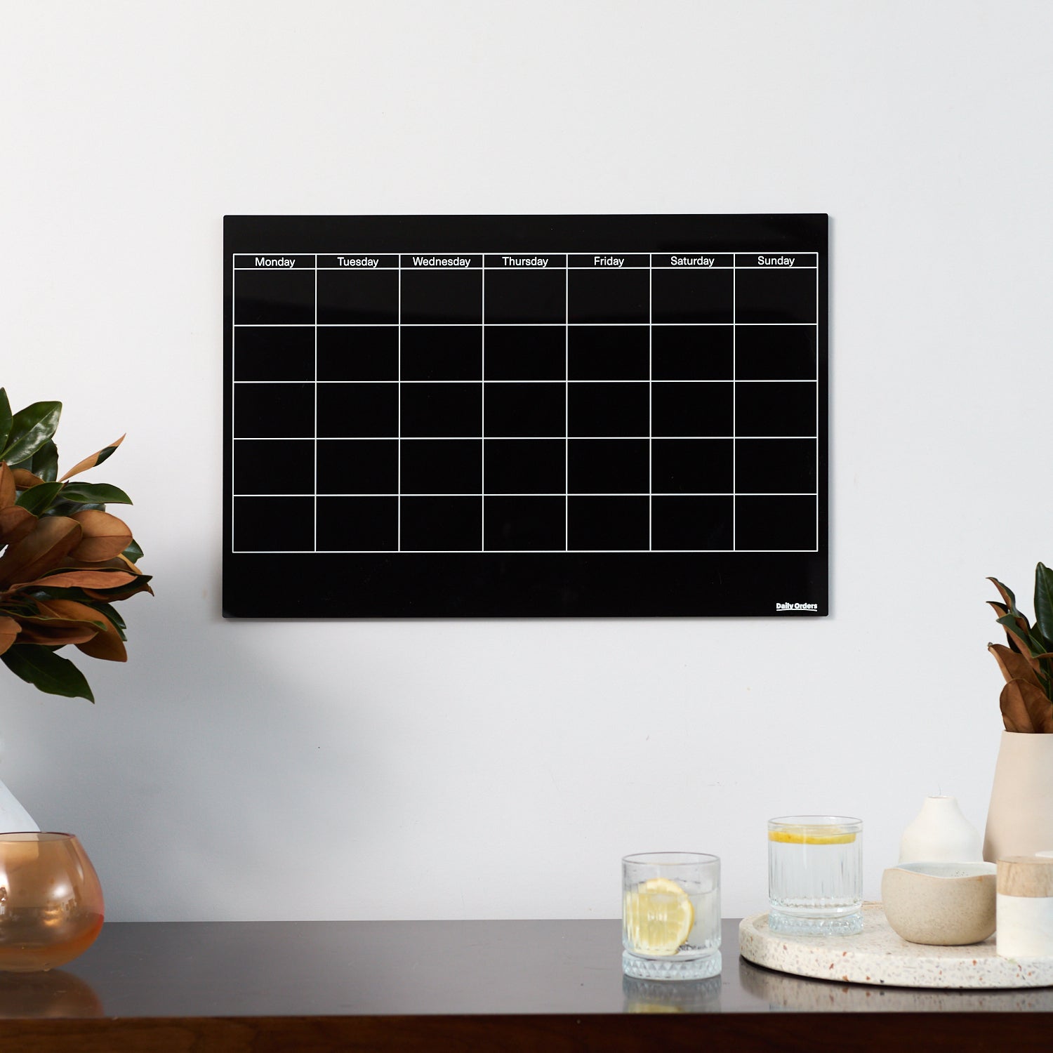 Daily Orders Monthly Planning Support Bundle | S - 40x60cm / Black