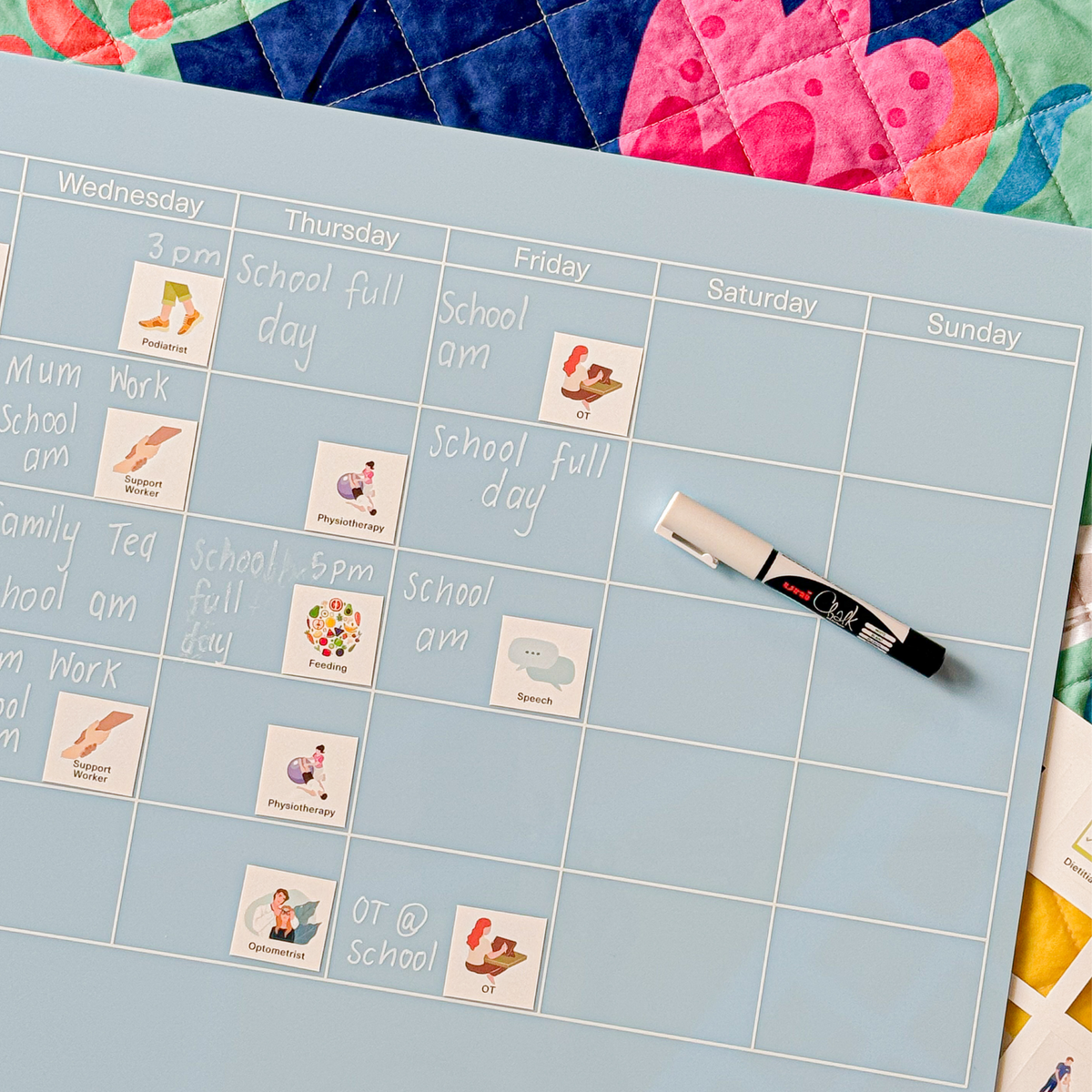 Static Cling Stickers | Calendar Pack