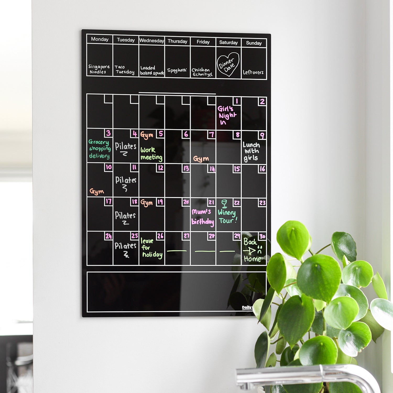 Daily Orders Command Centre Wall Planner | S - 40x60cm / Black