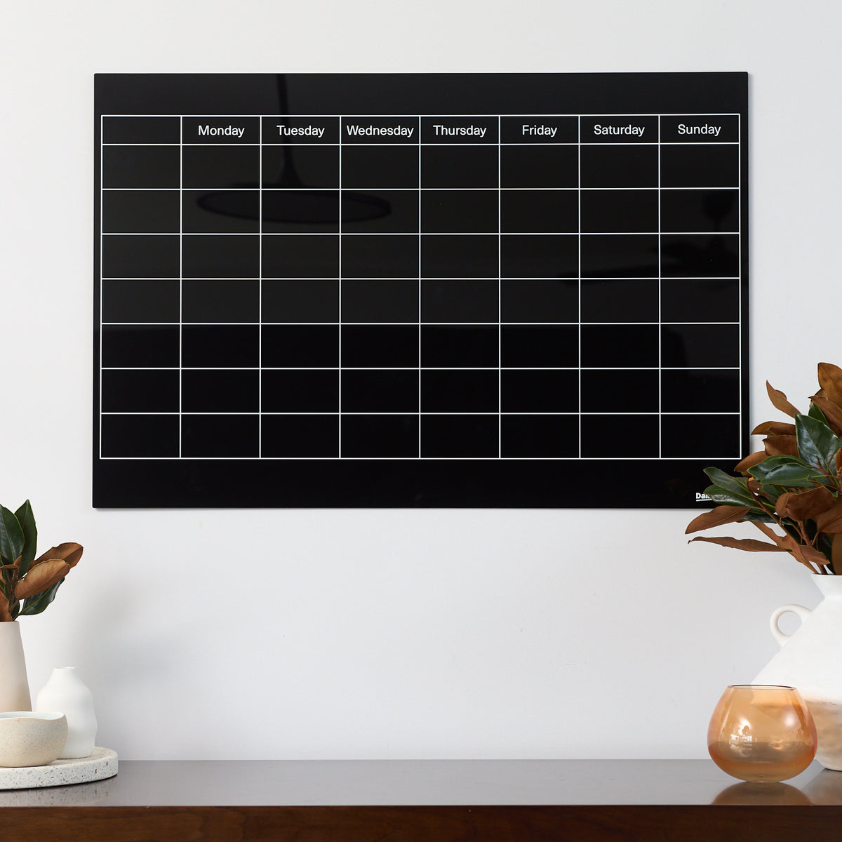 Daily Orders Personalised Wall Planner | M - 60x90cm / Black