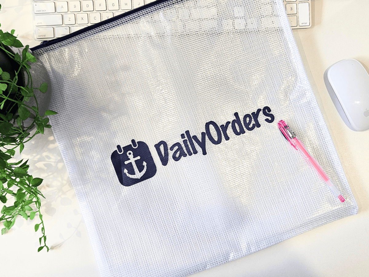 Daily Orders Pencil Case - Zip up with Daily Orders Logo