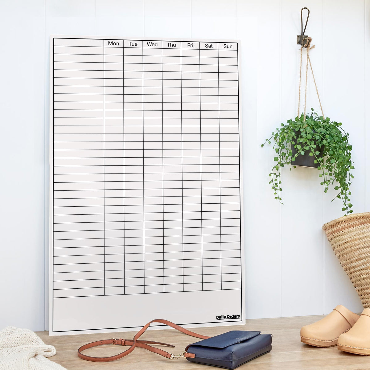 Daily Orders Planner To Do List Planner | Portrait | M - 60x90cm / White