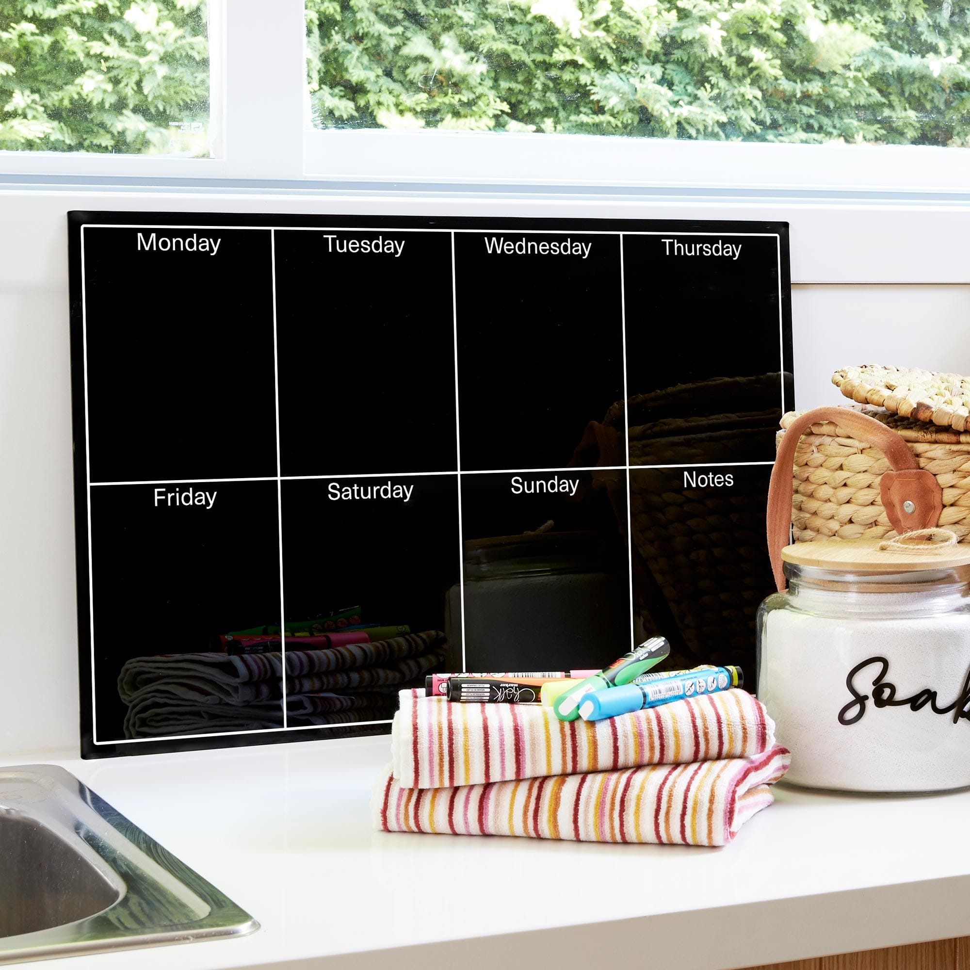 Daily Orders Weekly Wall Planner | S - 40x60cm / Black