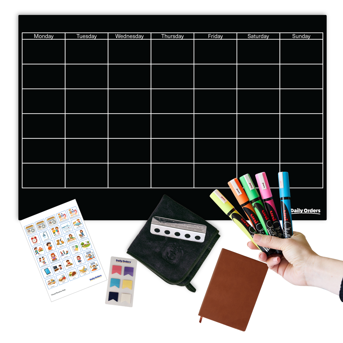 Monthly Planning Support Bundle - Landscape | Landscape | Black