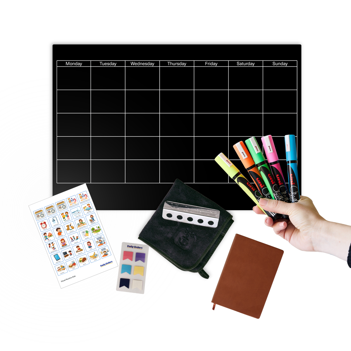 Monthly Planning Support Bundle - Landscape | Landscape | Black