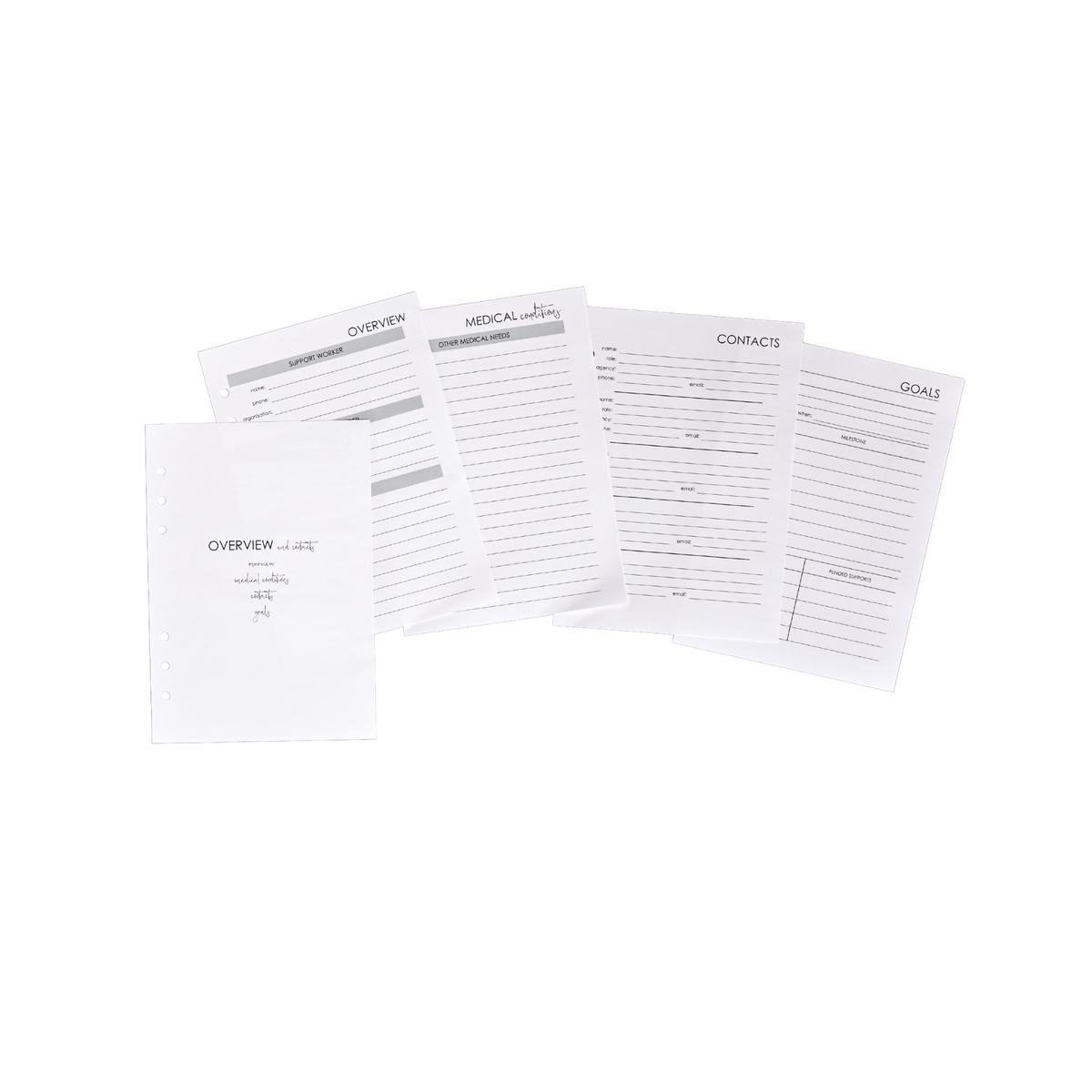 Planner Peace Diary Inserts Only A5 Diary Inserts | FY24/25 | NDIS Participant