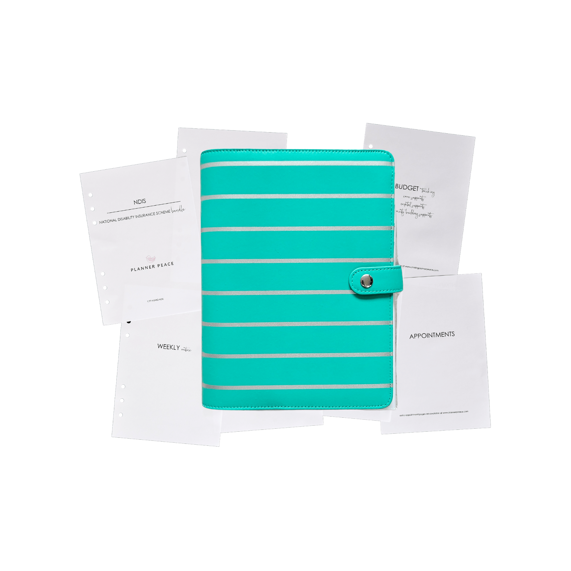 Planner Peace Diary Annual Planner A5 | Undated | Emerald