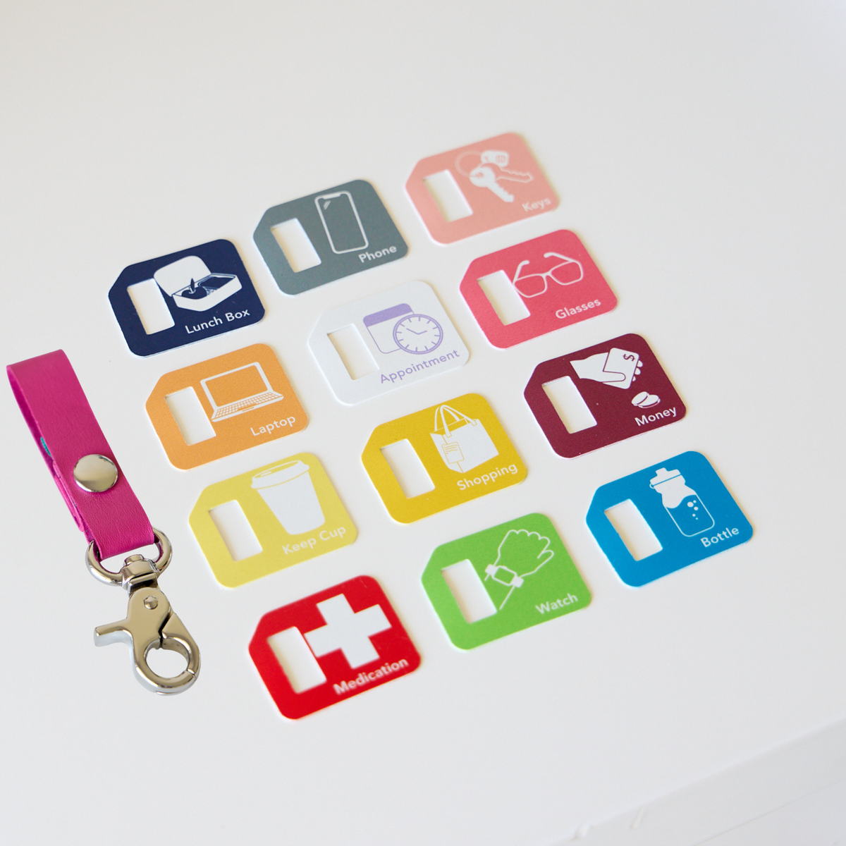 Bag Tags Adult Set | Pink